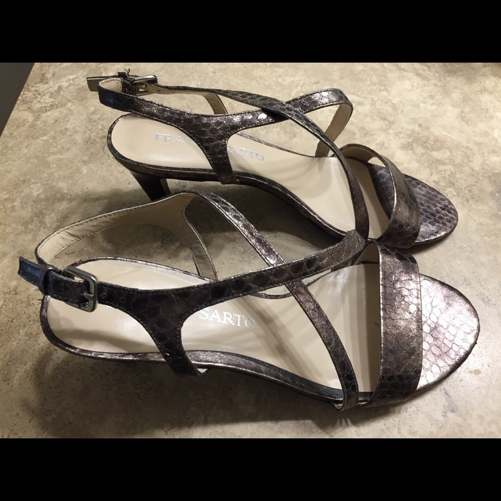 Franco Sarto Metallic Sandals